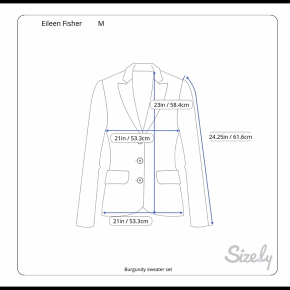 Eileen Fisher Burgundy Wool/Silk Sweater Set - Picture 7 of 7